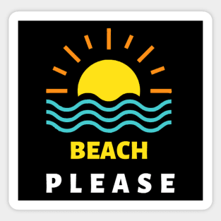 Beach Please Sticker